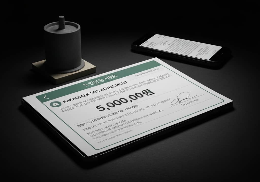 차용증 없는 대여금 5000만원, 카톡 증거로 승소